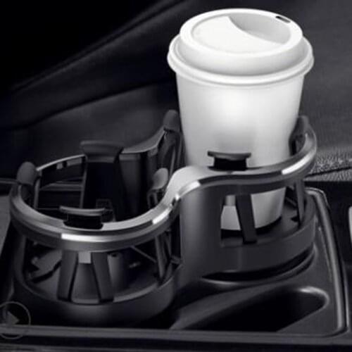 Dual Hole Water Cup Holder for Most Car Ashtray and Bottles Durable Car Cup Holder with Adjustable Base 2 in 1 Design