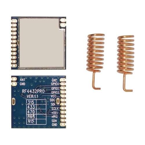 4pcs/lot RF4432PRO - high performance low power 868MHz | 915mhz 1km FSK / GFSK SPI port Wireless RF Transmitter Receiver Module
