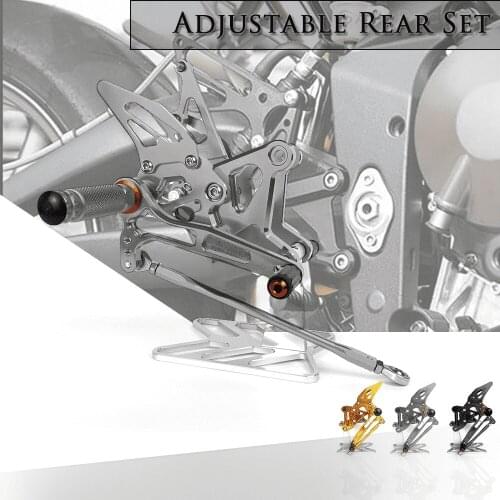 Motorcycle Accessories CNC Alu Footrest Rear Sets Adjustable Rearset Foot Pegs for KAWASAKI NINJA ZX6R 636 ZX-6R 2005-2006
