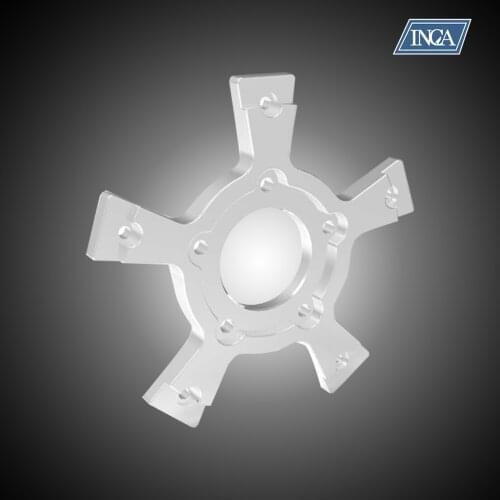 Inca Customization Motorcycle Accessories Flange Adapter Bracket Black And Silver For VRod Night rod