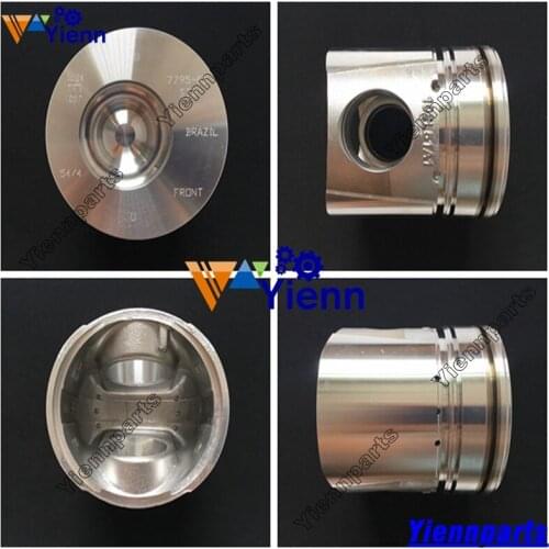 For Cummins 6BT Piston Kit With Pin Clips 5.9L 12V Engine DODGE RAM PICKUP Excavator Tractor Laoder Diesel Engine Parts