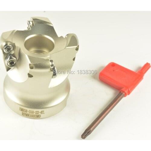 1pcs EMR5R-50-22-4T Round dowel Face Mill Head,CNC Milling Cutter,milling cutter tools,carbide RPMW1003MO