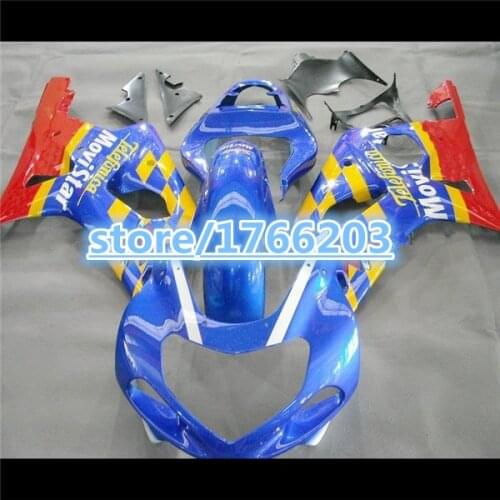 GSXR1000 2000 2001 2002 K1 yellow red blue Fairing GSXR Body Kit for A GSXR1000 K1 00 01 02 GSXR 1000 01 02 BBF