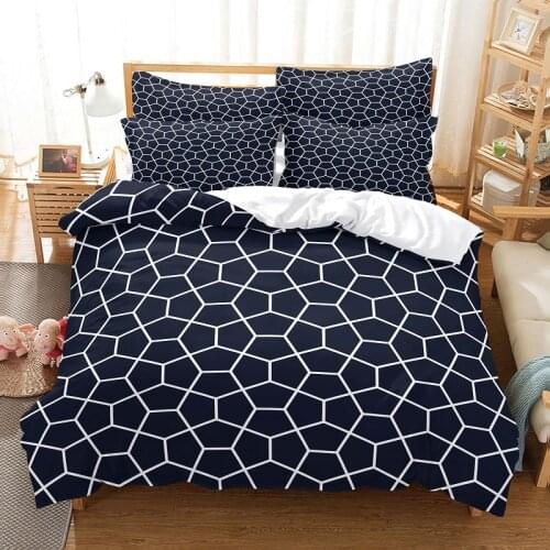 Line Pattern Bedding Set Duvet Cover Set 3d Bedding Digital Printing Bed Linen Queen Size Bedding Set Fashion Design