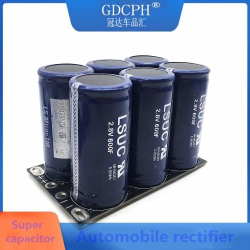 Condensador para automóvil 17V116F Super Farah, rectificador electrónico automotriz 16V100F, estabilizador de voltaje potenciado