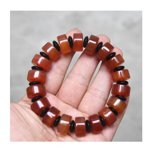 Madagascar natural decorative pattern silk agate energy healing hand bracelet