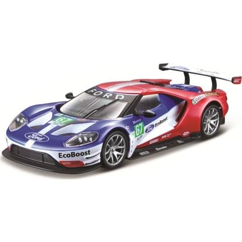 Bburago 1:32 Scale 2017 Ford GT #67 #66 Alloy Luxury Vehicle Diecast Cars Model Toy Collection Gift