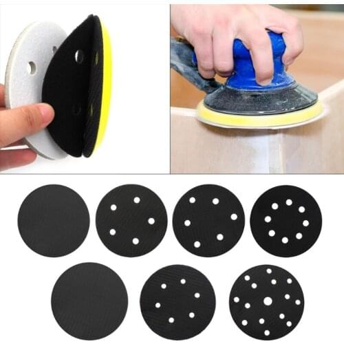Soft Sponge Interface Protection Pad 5/6 Inches 0-8 Holes for Sanding Hook&loop Surface Polishing Power Tool Accessories