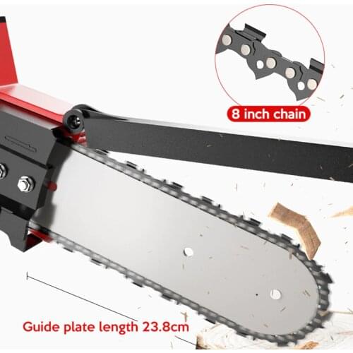 8 Inch Chain Electric Chainsaw Set Mini Cordless Chainsaw Electric Saw Parts Electric Pruning Saw Accessory Garden Tool Replacem