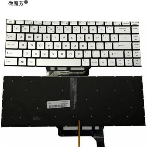 New US keyboard for MSI GS65 GS65VR MS-16Q1 laptop black US English keyboard Backlight
