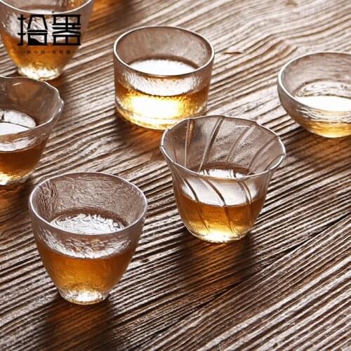 New 90ml Heat Resistant Glass Teacups Elegant Clear Drinking Cup Transparent Mug Beer Wine Glass Coffee Mug Novelty Unique Gift