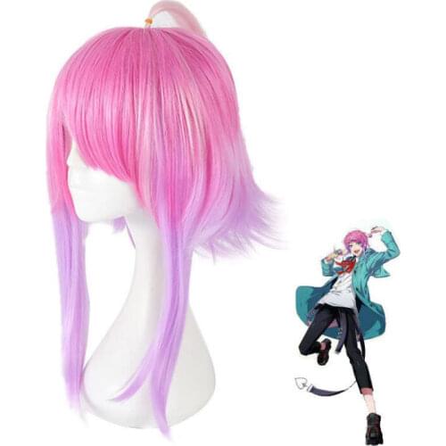 Anime Short Wig Cosplay Division Rap Battle Hypnosis MIC Amemura Ramuda Costume Men Women Heat Resistant Synthetic Hair Wigs