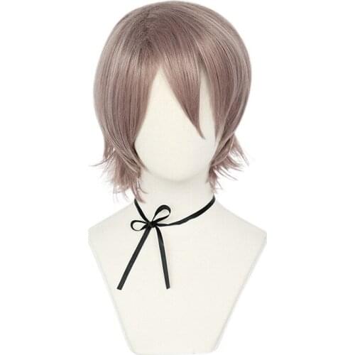 Danganronpa Togami Byakuya Short Wig Cosplay Costume Dangan Ronpa Heat Resistant Synthetic Hair Men Women Wigs