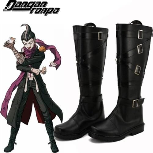 Dangan Ronpa 2 Danganronpa Gundam Tanaka Cosplay Boots Shoes Anime Tanaka Gandamu Cosplay Wig Role Play Hair Halloween Costumes