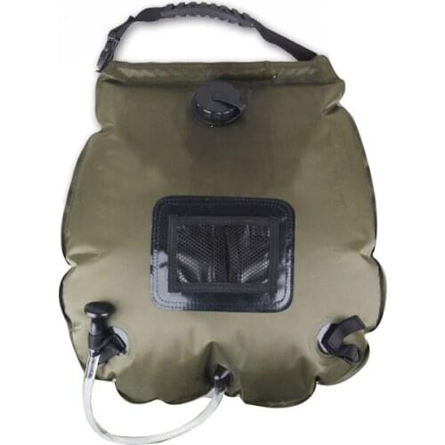 20L Solar Self Heating Heated Camping Shower Bag Water Pipe Outdoor Survival