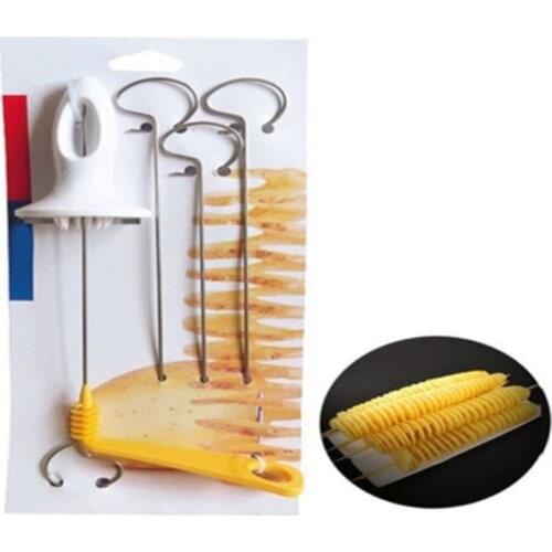 Rotate Slicer Spiral Potato Cutter Machine Cutting Models Fry Vegetable Kitchen Accessories Kitchen Utensils