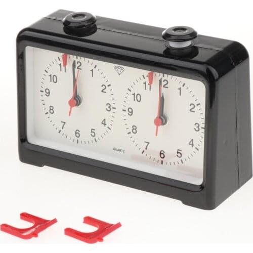 Professional Analog Chess Clock for Chess Game Count Up Down Timer Accessory oard Game Player Set Chess Clock Timer