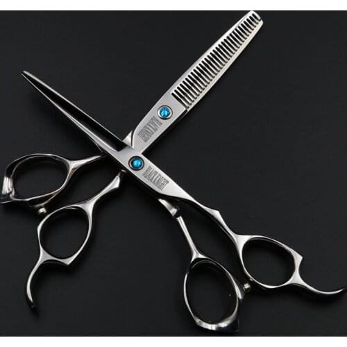 6" Professional Pet Scissors Dog Grooming Straight Cutting+Thinning Shears Kit for Animals Japan440C Beauty Salon