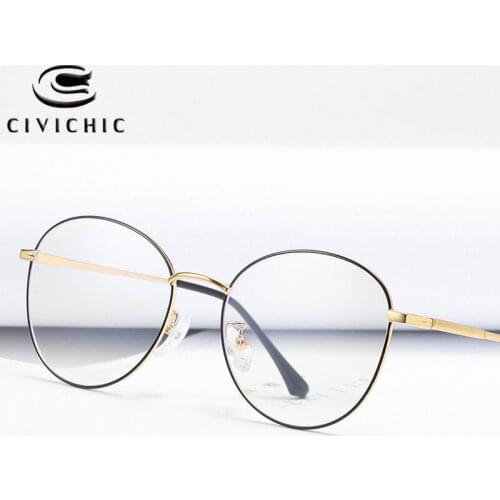 Chic Computer Glasses Women Anti Blue Light Eyeglasses Men Alloy Optical Frame Retro Oculos De Grau Gaming Gafas Luz Azul COG18