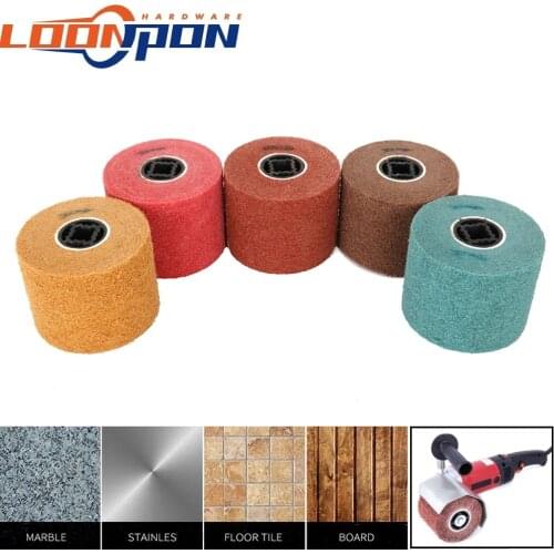 Grit 80-320 Stainless Steel Polishing Wheel 120/110*100*19mm Wheel Sander Deburr Grinding Mirror Finish Tool