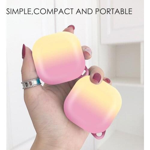 Cute Gradient Colorful Matte Case For Galaxy Buds Pro Hard PC Charging Bag Wireless Earphone Cover For Samsung Galaxy Buds Live