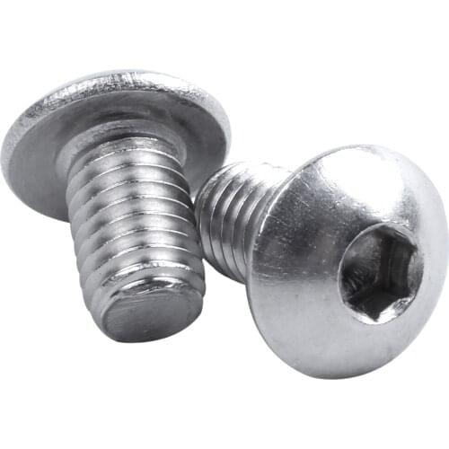 Stainless Steel Button Head Screw, Hex Socket Bolts Type:M5 / 5mm Bolt size:M5 x 8mm Your pack quantity:50