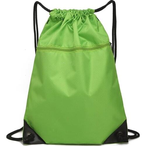 Waterproof beam pocket drawstring backpack men and women outdoor large capacity travel travel bag running sports storage bag