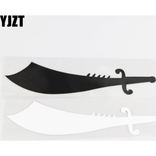 YJZT 4.1CM×16.7CM Ancient Weapon Knife Vinyl Decal Decorative Pattern Creative Personality Fashion Car Stickers 1C-0039