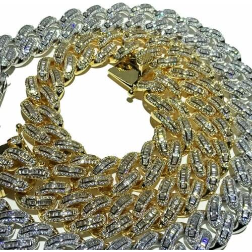 Gold Bugatti Cuban Link necklace jewelry chain