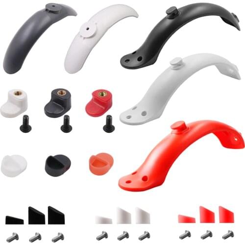 Rear Front Mudguard Tire Tyre Splash Fender Guard Wing for Xiaomi M365 Pro Electric Scooter Screw Silicone Plug Replacements