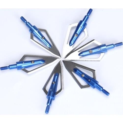 2 Colors 100 GrainArchery Broadhead Stainless Steel Blade Broad For Compound Bow Hunting Shooting Sport Accessories