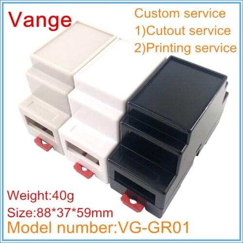 2pcs/lot mould making injection project box ABS plastic case housing diy 88*37*59mm for industrial control box