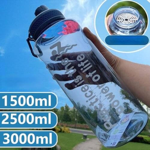 2L 3.8L Space Tritan Gallon Water Bottle Smartphone Stand with Flip-Flop BPA Free Bottles Portable Sports Mobile Holder GYM Jug