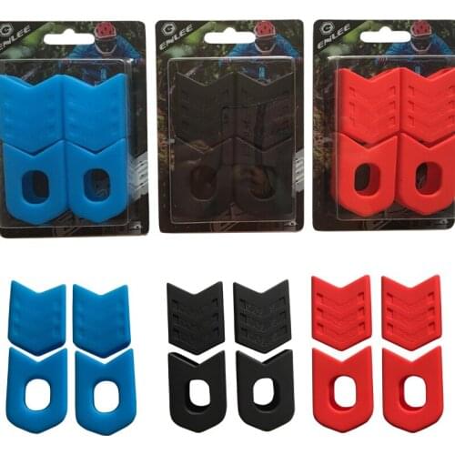 4Pcs Mountain Bike Bicycle Crank Cover Silicone Arm Sleeve MTB Cycling Crankset Protect Non-slip Chainwheel Crank Protector