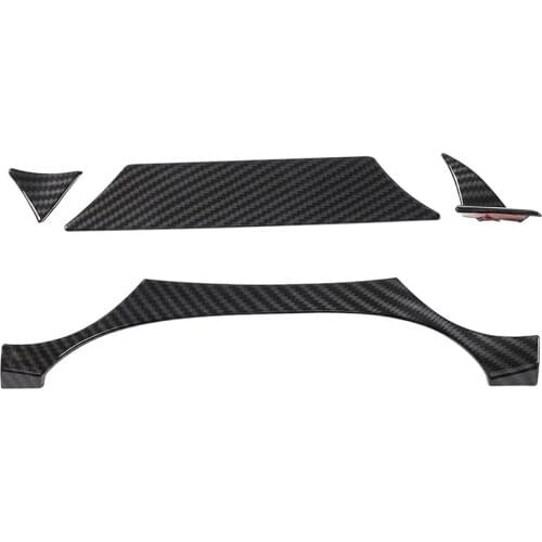 Car Carbon Fiber Dashboard Instrument Panel Trim Frame Cover for Ford Mustang 2015-2021 Interior Accessories, 4PCS