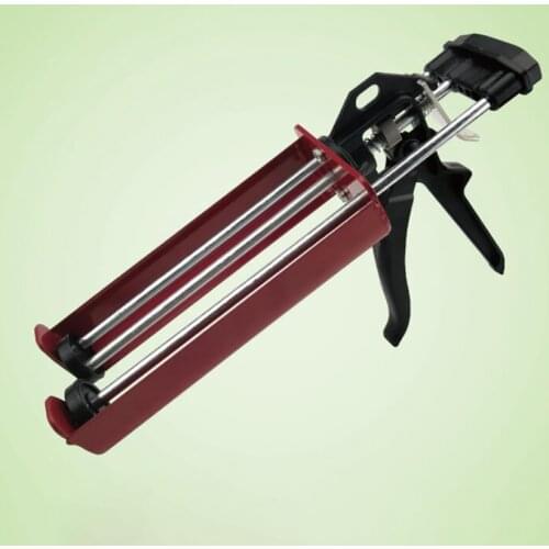 400ml Steel Dual Component Cartridge Gun Applicator Hydraulic Manual Glue Gun Caulk Gun for Ceramic Tile Seam Home Repair