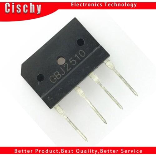 3pcs 25A 1000V diode bridge rectifier gbj2510 ZIP In Stock