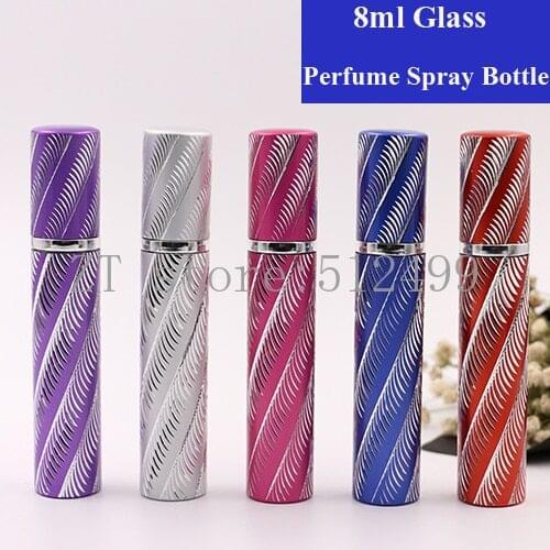 8ml 5/10/15/20/30pcs Amazing Travel Perfume Atomizer Refillable Spray Emptys Bottle Easy Use Portable Perfume Bottle Accessories