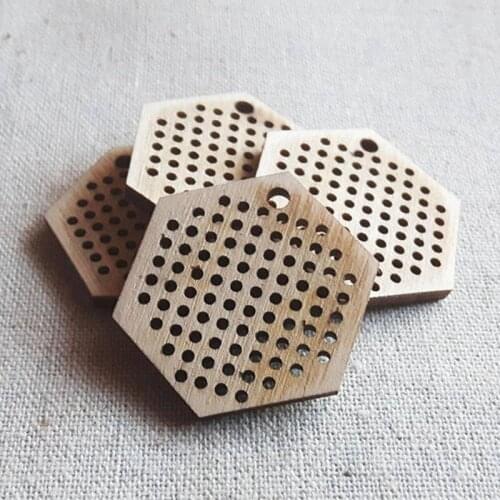 Free shipping 50 pcs Hexagon Blanks Modern Cross Stitch