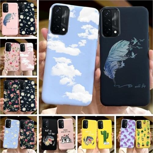 For OPPO A74 Case A74 5G Cover Case Stylish Silicone Candy Color Phone Covers For OppoA74 4G A 74 CPH2219 oppoA74 5G Coque Funda