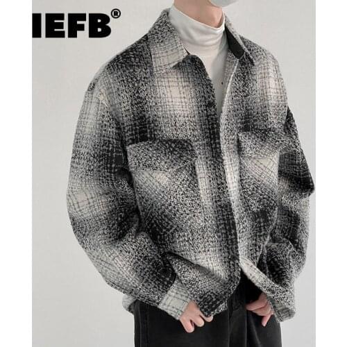 Мужские клечатые рубашки IEFB China At AliExpress