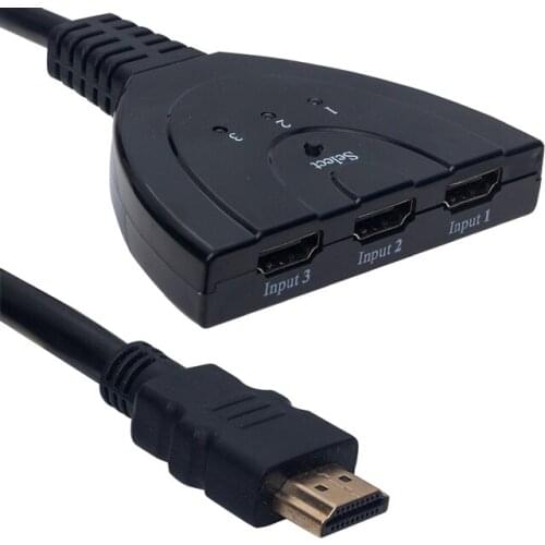 POWERMASTER PM-17229 3 INPUT 1 OUTPUT HDMI SWITCHER PICKER CABLE