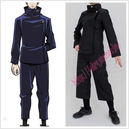 Anime Jujutsu Kaisen Fushiguro Megumi Uniform Cosplay Costume Halloween Christmas Costumes for Men and Women Custom Made Outfit