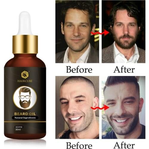 Beard Growth Oil Enhancer Natural Organic for Men Beard Growth Anti Hair Loss Products Facial Nutrition Moustache Grow Beard