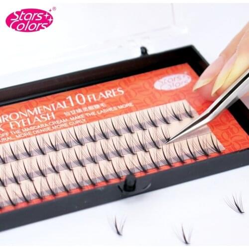 NEW Fashion natural soft 0.07mm false eyelashes middle dense side soft silk eyelash extension