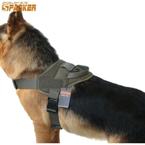 EXCELLENT ELITE SPANKER Tactical Dog Harness Training Service Dog Vest Dog K9 Training Patrol Harness For Small Medium Large
