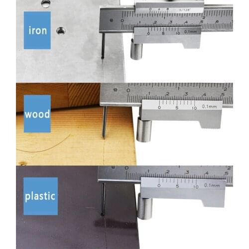 0-200mm/300mm/400mm/500mm Stainless Steel Parallel Marking Vernier Caliper Marking Gauge With Carbide Scriber Marking Gauge Tool