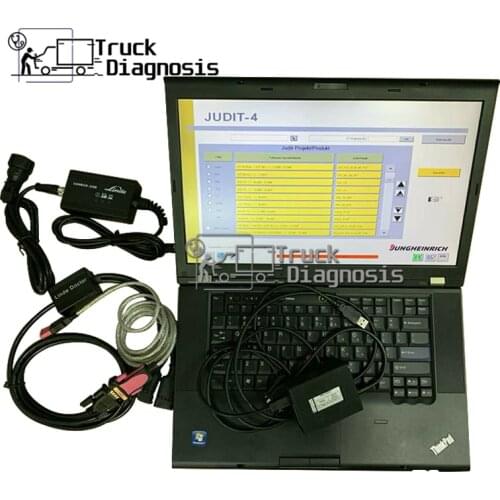 T420 laptop+Linde canbox doctor pathfinder with Judit Incado Box Diagnostic Kit Jungheinrich JUDIT 4 forklift truck scanner