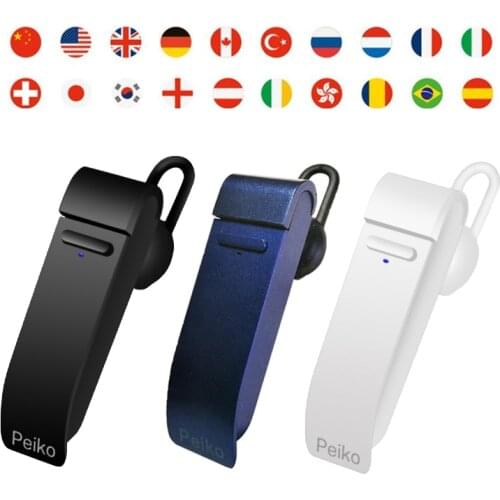 Smart Voice Translator 16 Languages instant Translate Headphone Wireless Bluetooth Translator Earphone Business Voice Translator