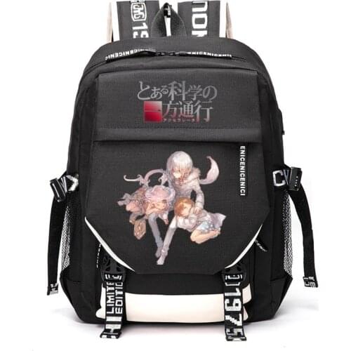 Unisex Anime Cartoon A Certain Scientific Accelerator Last Order Outdoor Travel Rucksack Casual Schoolbag Student Backpacks